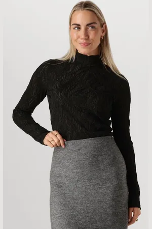 Minus Msvicenta Rollneck Longsleeve Top Tops & T-shirts Dames - Shirt - - Maat M