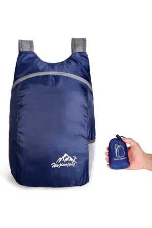 WiseGoods Rugtas Opvouwbaar Lichtgewicht - Rugzak Heren en Dames Outdoor - Backpacken - Camping - 20L - Donkerblauw