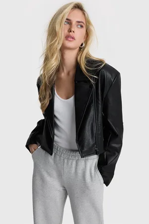 Alix the label 2411405019 Ladies leather biker jacket