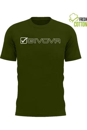 Givova Cotton t-shirt mondo green militare, 3xl