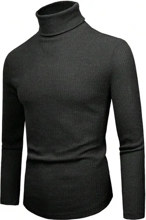 Merkloos Coltrui Heren - Basic Turtleneck Sweater - Warme Slim Fit - Maat M