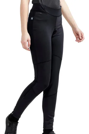 Craft Fietsbroek lang zonder bretels Dames - CORE BIKE SUBZ WIND TIGHTS W BLACK BLACK-L