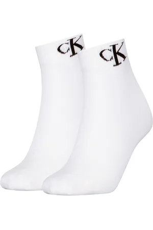 Calvin Klein 2-paar Quarter dames sokken - Logo monogram - 42