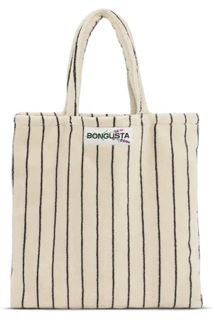 Bongusta Naram Collectie - Totebag - Draagtas - Creme & Ink (creme en donkerblauw)