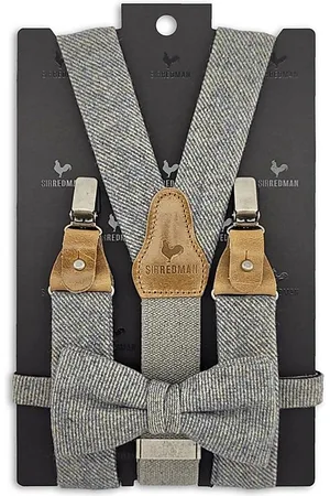 Sir Redman Bretels met strik - bretels combi pack Jameson Tweed