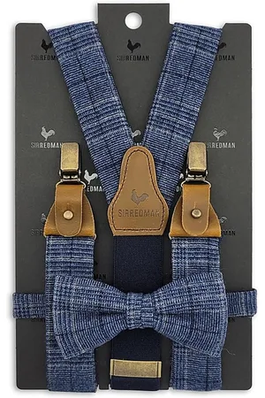 Sir Redman Bretels met strik - bretels combi pack Glen Plaid