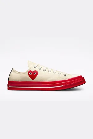 Comme des Garçons Converse - Maat 42.5 - /Rood - Low Top - Sneakers Unisex