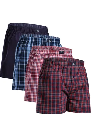 DANISH ENDURANCE Losse Boxershorts Biologisch Katoen Heren Ondergoed - Knoopgulp - 4 of 6-pack - Maat S