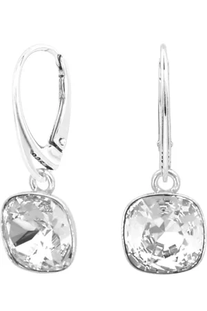 ARLIZI 2321 Oorbellen transparant Swarovski kristal oorhangers - sterling - 3 cm