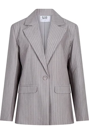 lofty manner Blazer Blazer Liset Pk44 553 Grey White Dames Maat - XL
