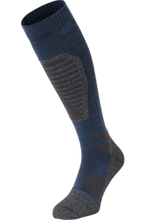 Nomad ?? Skisokken Pro Merinowol 1-Pack | Maat 35/38 Steel Blue | Ski??n / Snowboarden / Wandelen | Goede vochtafvoer | Extra versteviging | Ski Sokken Heren / Dames