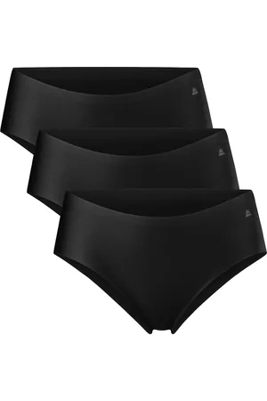 DANISH ENDURANCE Naadloze Hipsters voor Dames- Sporten & Iedere dag- 3-pack- Zwart- Maat XS