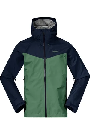 Bergans Skar Light 3L Shell - Dark jade green-navy blue - Maat Herren_L