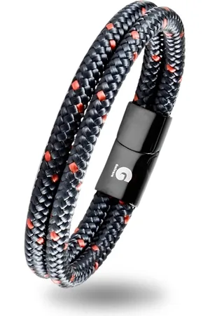 Galeara Design Touw Armband Blauw Dubbel Snoer Heren Touw Navy Dames Heren 20,5cm NOA