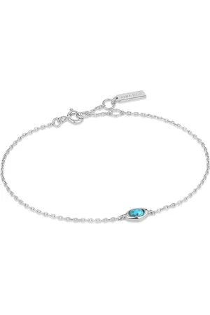 ANIA HAIE AH B044-02H Making Waves Dames Armband - Schakelarmband - Sieraad - Zilver - 925 Zilver - Anker - 4 mm breed - 18.5 mm lang