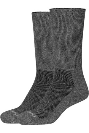 Camano Super soft 2 PACK 43/46 Anthracite Diabetis sokken zonder elastiek met speciale mesh voor hoge wreef en Naadloos