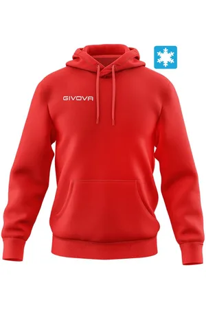 Givova Cotton sweatshirt hoodie red, xl