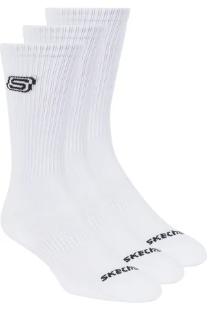 Skechers 1/2 Terry Ribbed Crew Unisex Sokken - - One Size