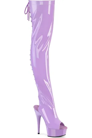 Pleaser DELIGHT-3017 Plateau overknee Laarzen - US 7 - 37 Shoes