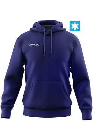Givova Cotton sweatshirt hoodie blue, l
