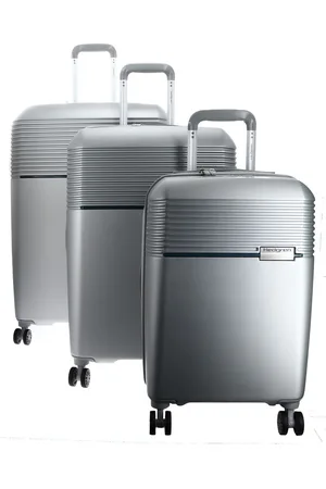 Hedgren Trolley Stripe Nest Set Zilverkleurig 75cm