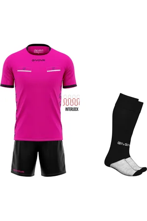 Givova Scheidsrechters tenue compleet met sokken, KIT FLAG, Zwart/ , maat M