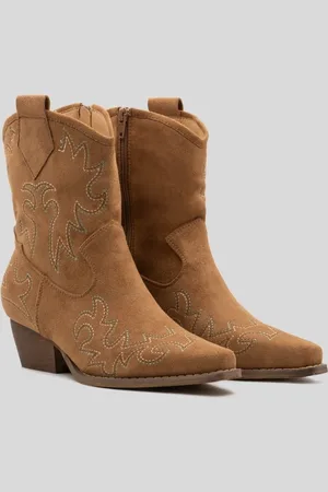 Buonarotti Dames Cowboylaarzen Kort - - Suedine - Maat 37