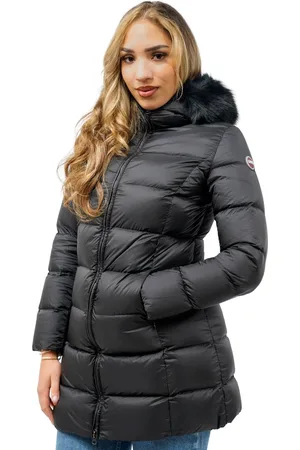 Colmar Lange Jas Met Capuchon Dames - Zwart - Maat XS