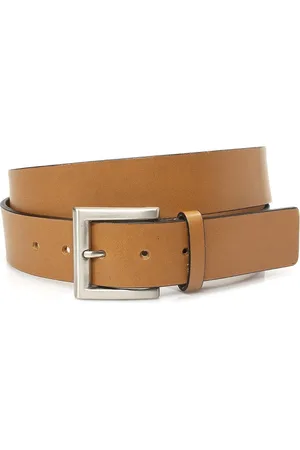 JV Belts Jeans riem - heren en dames riem - 4 cm breed - - Echt Leer - Taille: 120cm - Totale lengte riem: 135cm