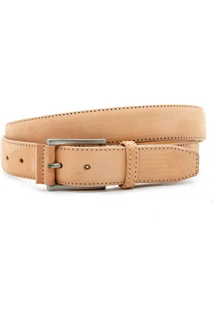 JV Belts Nubuck riem unisex - heren en dames riem - 3.5 cm breed - - Echt Leer/Nubuck - Taille: 120cm - Totale lengte riem: 135cm