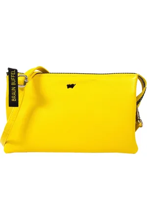 Braun büffel Braun Büffel Leren Schoudertas Capri Shoulder Bag Geel