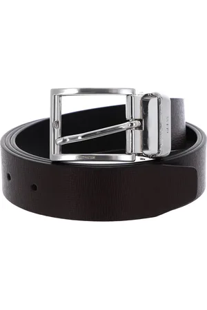 Guess Leren Riem Adjustable Belt W105 Bruine Zwart