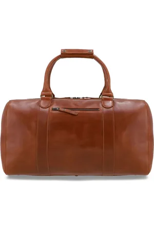 Buckle & Seam Leren Reistas Willow Blu Weekender Bruine