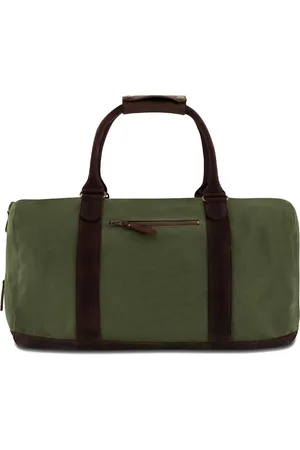Buckle & Seam Reistas Willow Blu Canvas Weekender Kaki