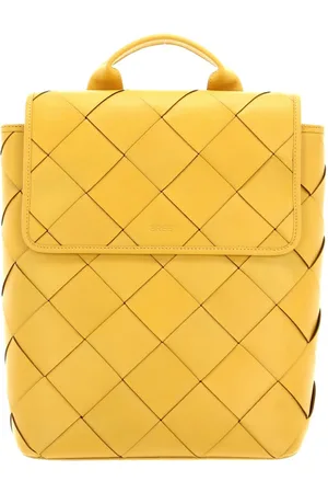 Bree Leren Vrije tijd rugzak Rugzak Obra Dia 5 Backpack Geel