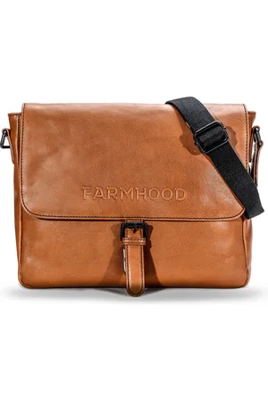 FARMHOOD Business tas Schoudertas Memphis Messenger 1F Bruine