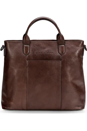 FARMHOOD Handtas Schoudertas Memphis Handbag Donkerbruin