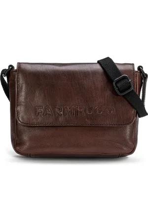FARMHOOD Schoudertas Memphis Crossbody Bag Donkerbruin