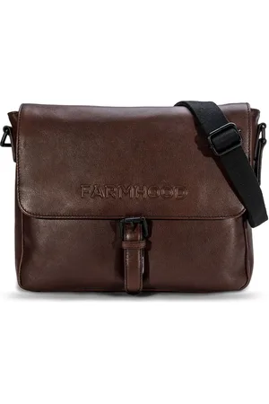 FARMHOOD Business tas Schoudertas Memphis Messenger 1F Donkerbruin