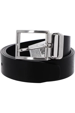 Guess Leren Riem Adjustable Belt W95 Zwart