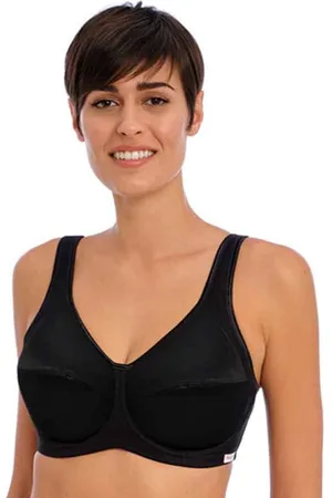 Freya Core sport bh met beugel - Zwart - 70D