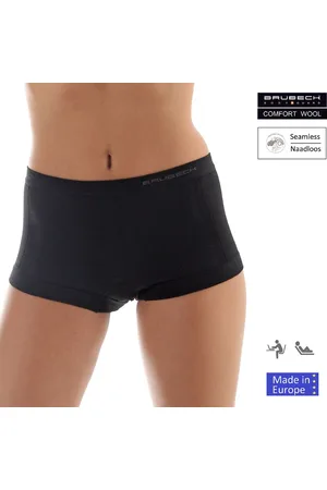 Brubeck Dames Ondergoed Boxershorts Naadloos met Merinowol - - S