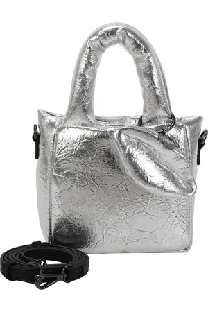 Buffalo Handtas Schoudertas Cosmo Boxy26 Crossbody Bag Zilverkleurig