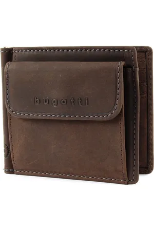 Bugatti Leren Portemonnee Hunter RFID Dollarclip 8CC Bruine