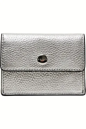 ESPRIT Leren Kaarthoes Kosma Tiny Card Wallet Zilverkleurig
