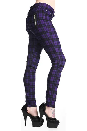 Banned Retro CHECK Skinny fit broek - L