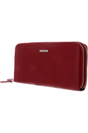 Bruno Banani Leren Portemonnee New York Double Zip Around Wallet Rood