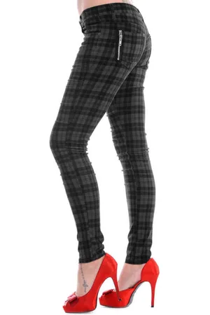 Banned Retro CHECK Skinny fit broek - XXS
