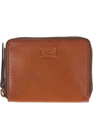 Camel Active Leren Portemonnee Nizza Medium Zip Wallet Bruine