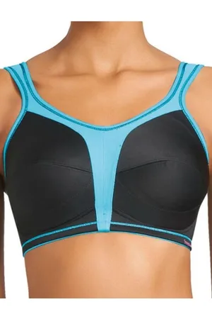 Freya Active Soft cup sportbeha - AA4491JET - 75C - Zwart/blauw (limited edition)